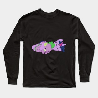 Spike Sleep Cuddling With Mama Twilight Long Sleeve T-Shirt